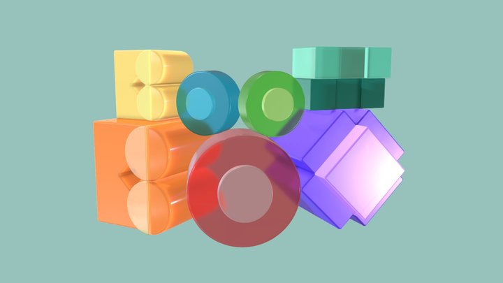 boombox logo 3D Model