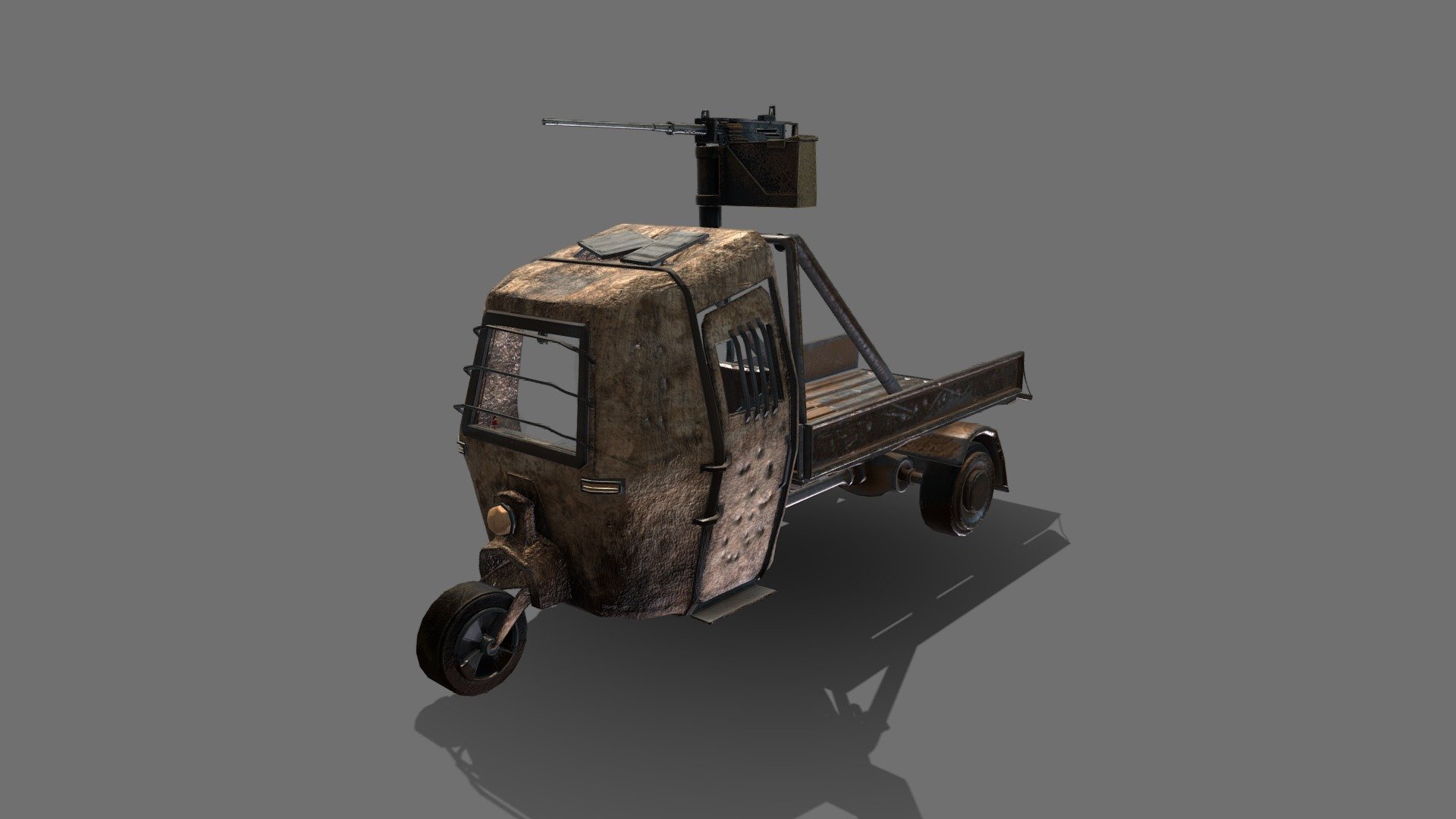Desert Military-style Rickshaw - 3D model by ItsJack (@ItsJack1 ...