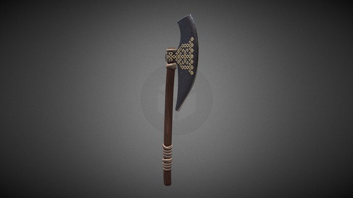 High-poly Axe Game 3D Model 3D Model