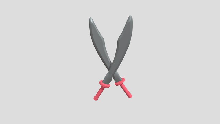 Fantasy-style Sword 3D Model