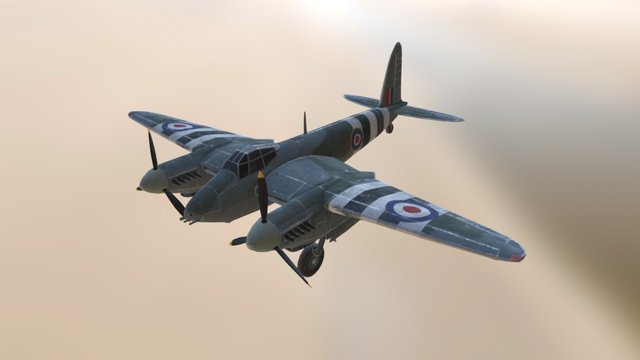 DH98 Mosquito (Steel Division: Normandy 44) 3D Model