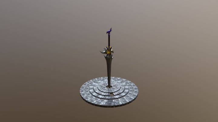 Silver Sword 3D Model