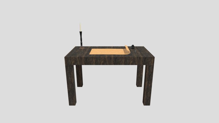 Pirate's table. 3D Model