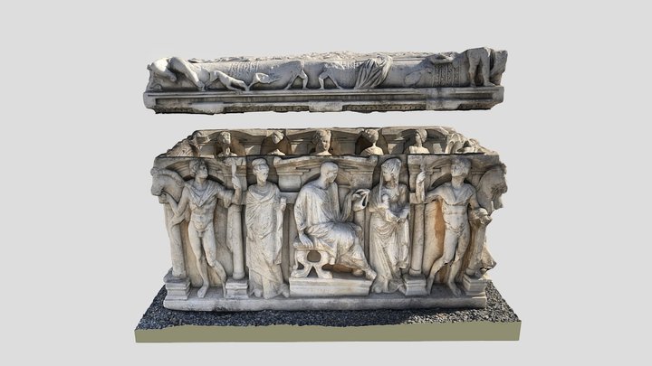 Sarcophagus Relief from Byzantine 3D Model