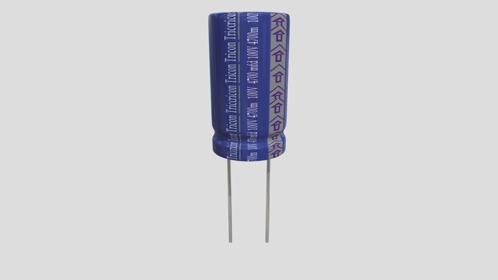 Electrolytic Capacitor – Modèle 3D gratuit STL