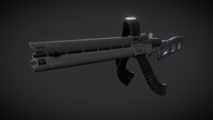 Enforcer Machine Gun 3D Model