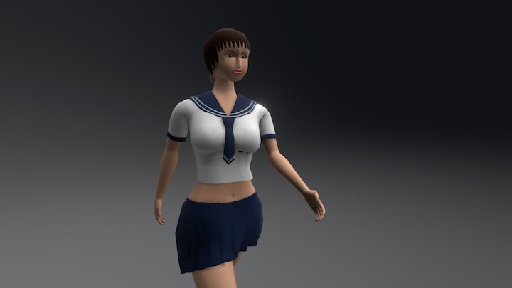 a girl 3D Model