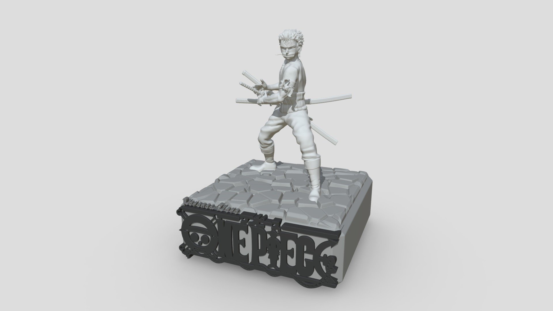 STL file One piece-Roronoa Zoro 💬・3D printable design to download・Cults