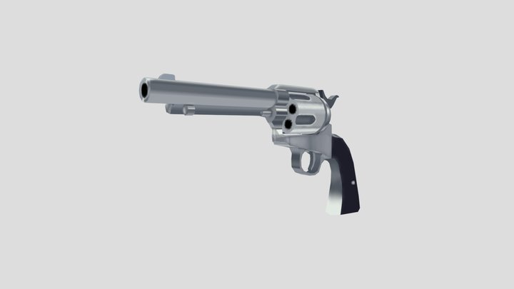 A Hunter's Peacebringer Revolver 3D Model