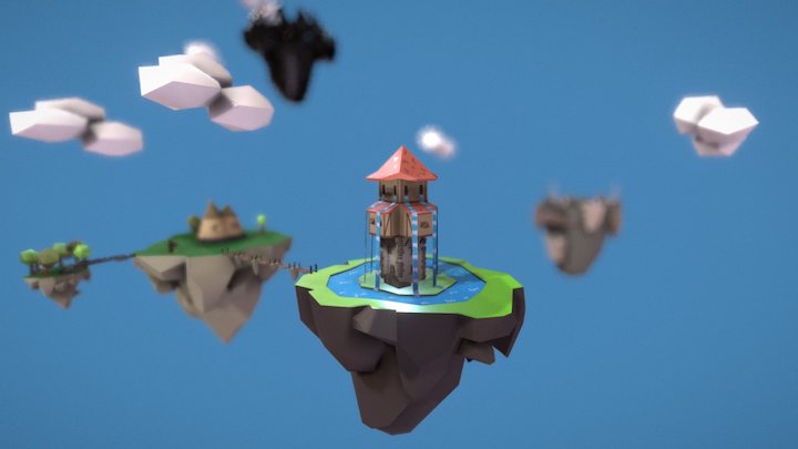 Fantasy Islands 3D Model