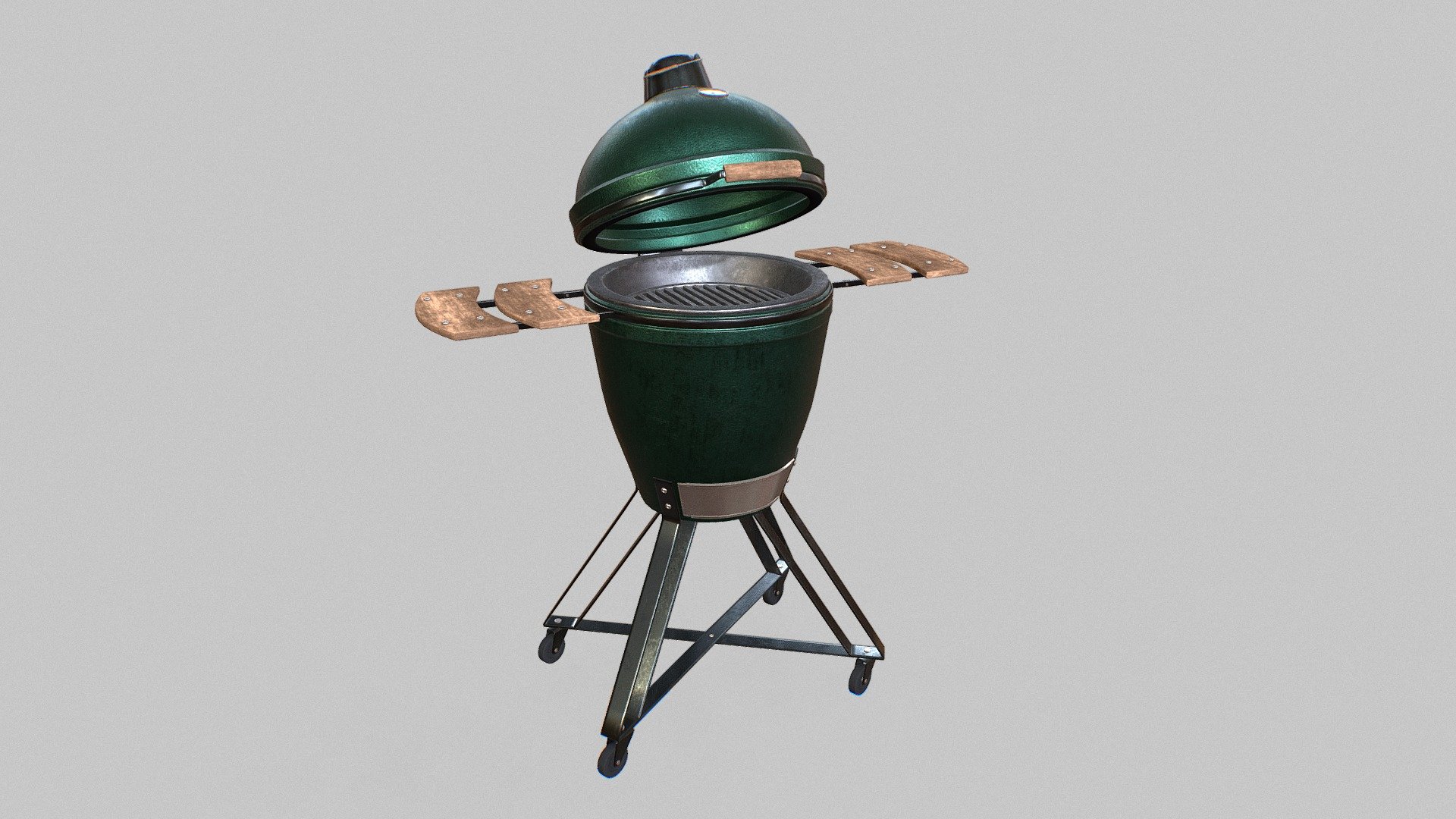 Grill - Big Green Egg - Buy Royalty Free 3D model by Victor Samokhin ...