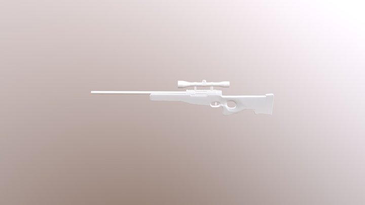AWP (Arctic Warfare) Sniper Rifle 3D Model