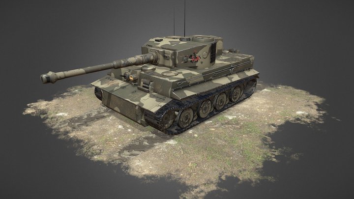 Tiger Tank 505 Battalion 3D Model
