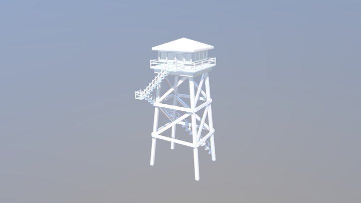 Fire Tower - 3Ds Max 3D Model