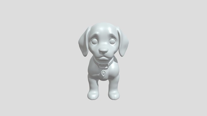 Cartoon beagle dog 3D Model
