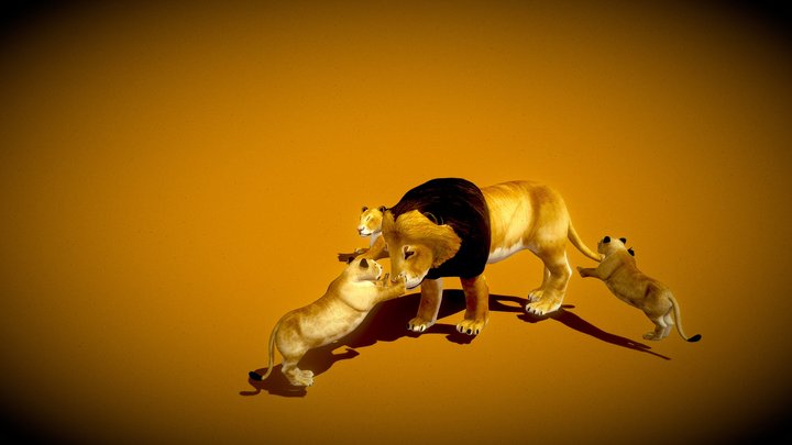 Lions II 3D Model