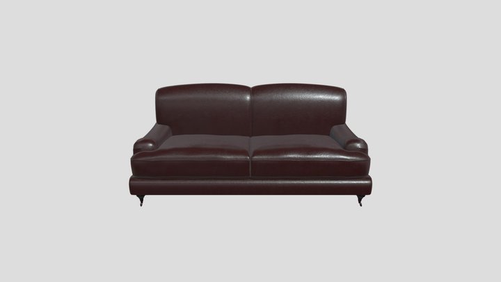 Wine Red Leather Sofa – Free 3D Model STL