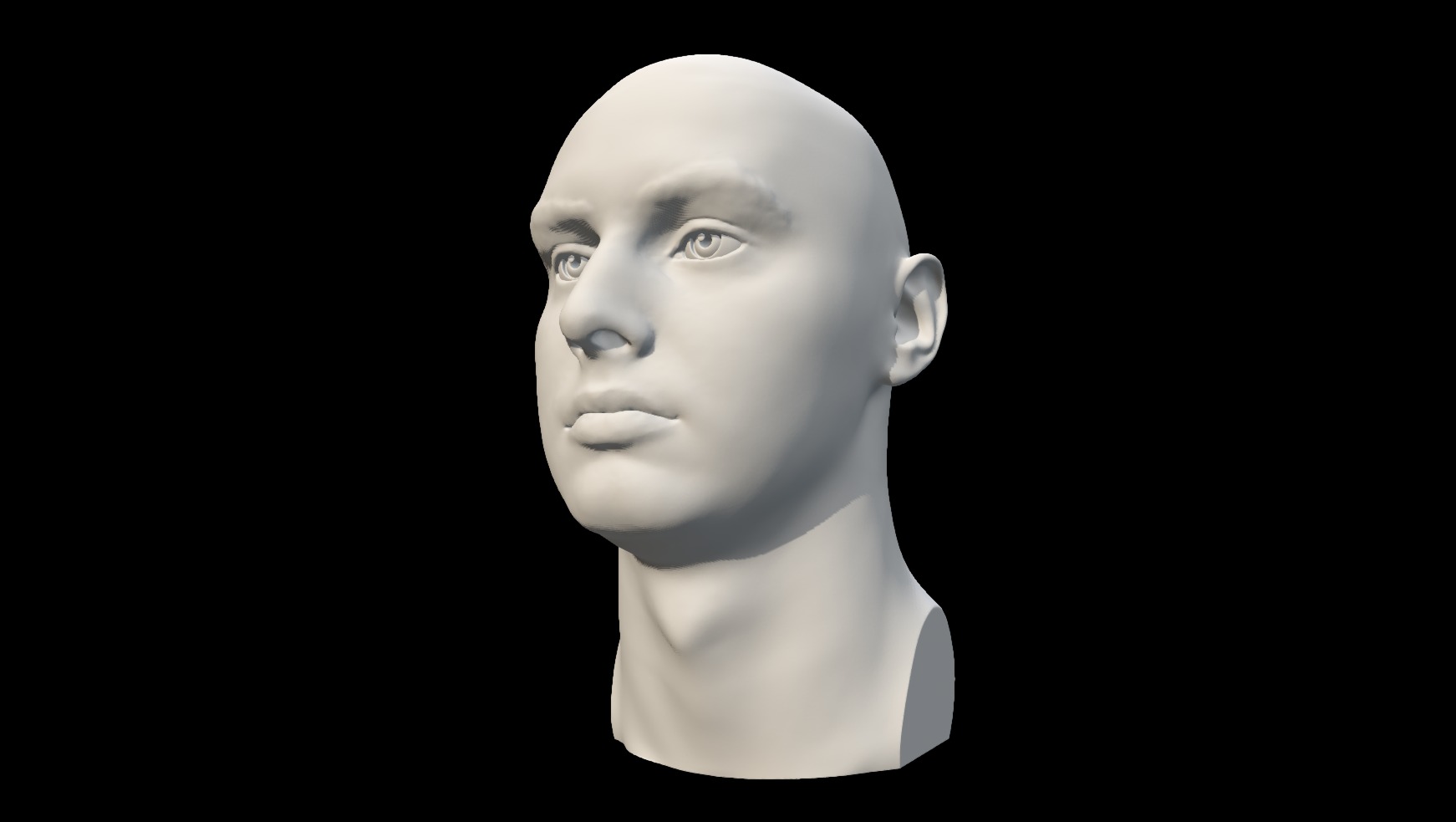 Caucasian teen male head scan 3D model by Anatomy Next (a4s
