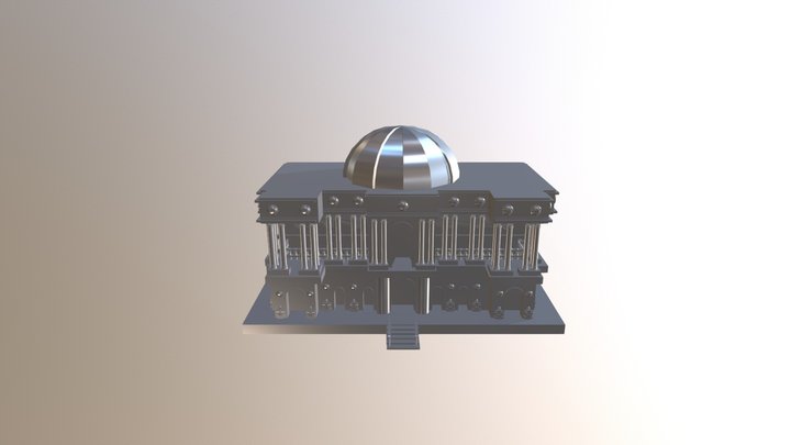 White Building 3D Model