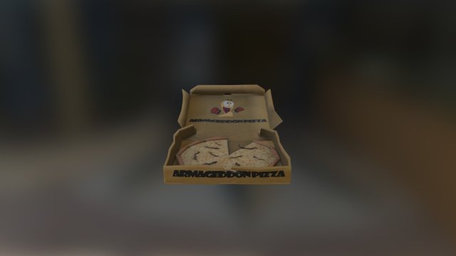 Pizza Box 3D Model
