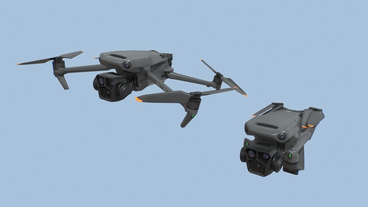 DJI Mavic 3 Pro 2024 Drone 3D Model