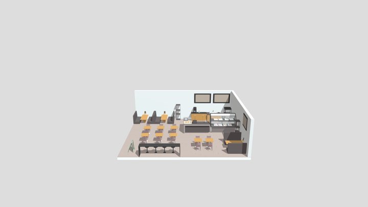 Restaurant practice &  learn 3D Model