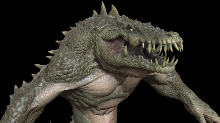Croc 3D Model