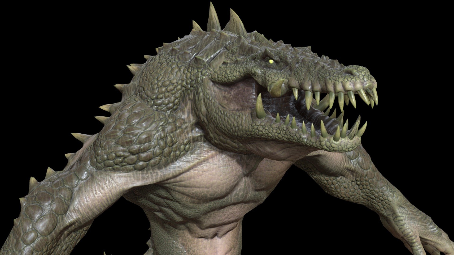 Croc - Buy Royalty Free 3D model by dremorn [830fdfc] - Sketchfab Store