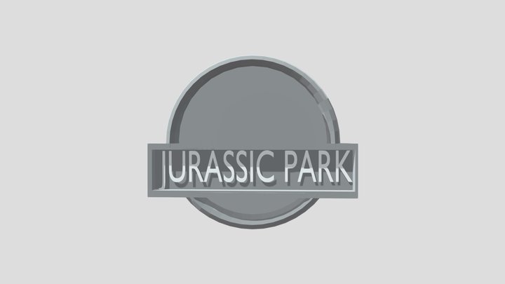JURASSIC PARK Logo 3D Model