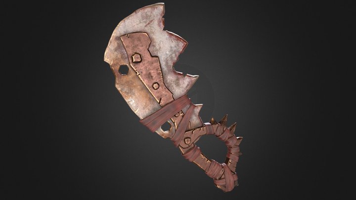 Orc Short Axe (based of concept) 3D Model