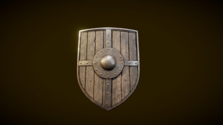 Medieval Shield 3D Model