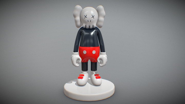 KAWS Companion Fanart 3D Model