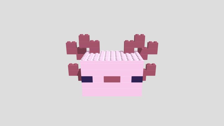 Lego+ Axolotl 3D Model