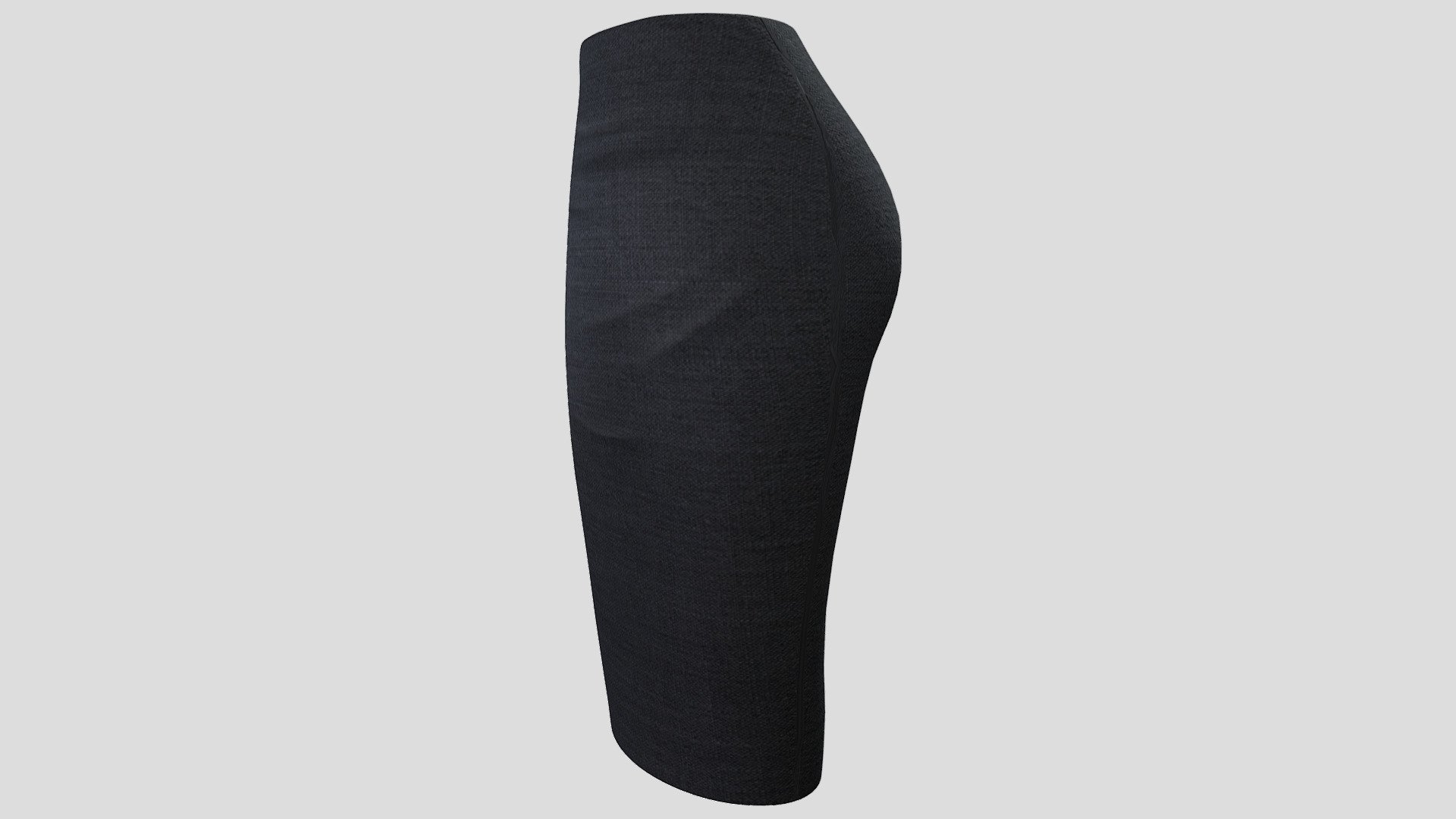Female Below Knee Pencil Skirt Buy Royalty Free 3D model by 3dia