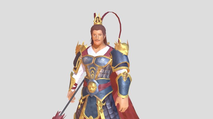 lv bu in ancient china 3D Model