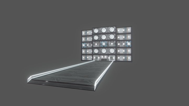 Sci-Fi Fortress 3D Model