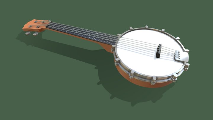 Mini Banjo 3D Model