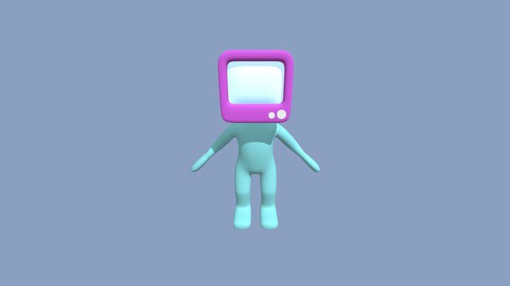 TV Character 3D Model