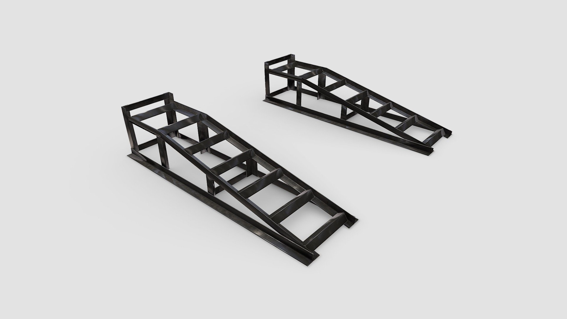 Metal Car Ramp Download Free 3D model by Martin Ibbett (unyxium