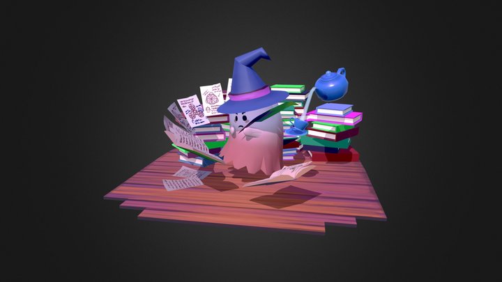 Wise Lil Ghost 3D Model