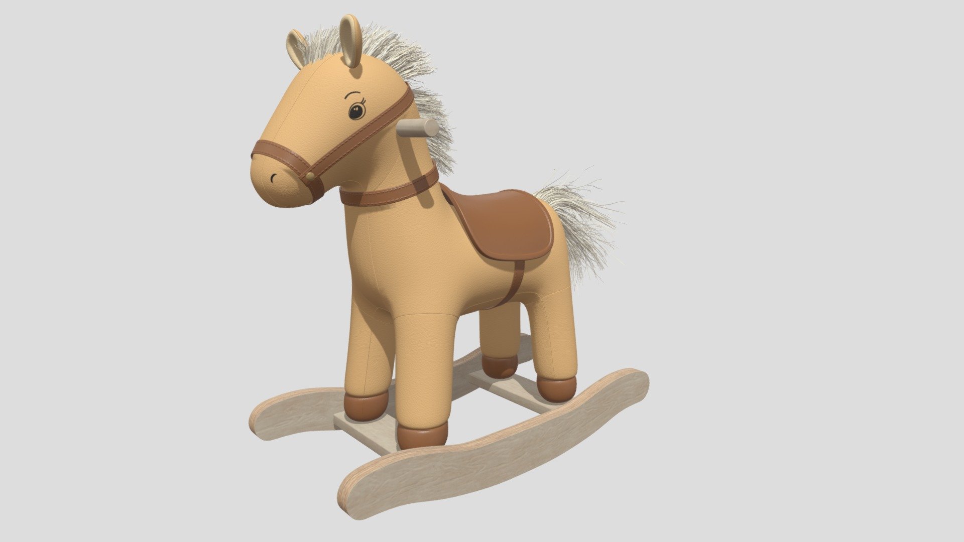 Baby Rocking Horse 3D model by ChloeLi3D [83189d5] Sketchfab