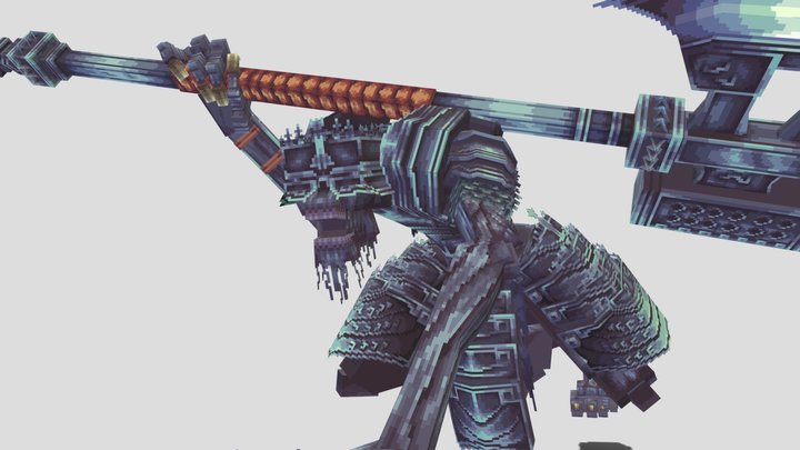 Runied Death Knight 3D Model