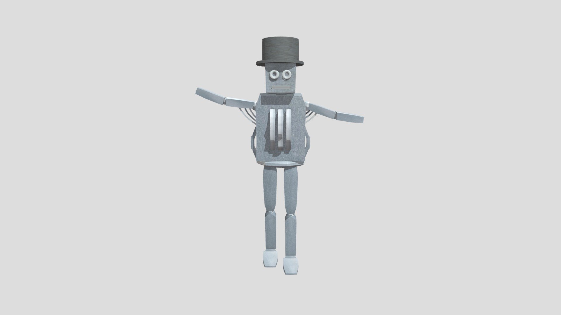 Robot Man - 3D model by Ben O'Brien (@178354) [8319f6c] - Sketchfab