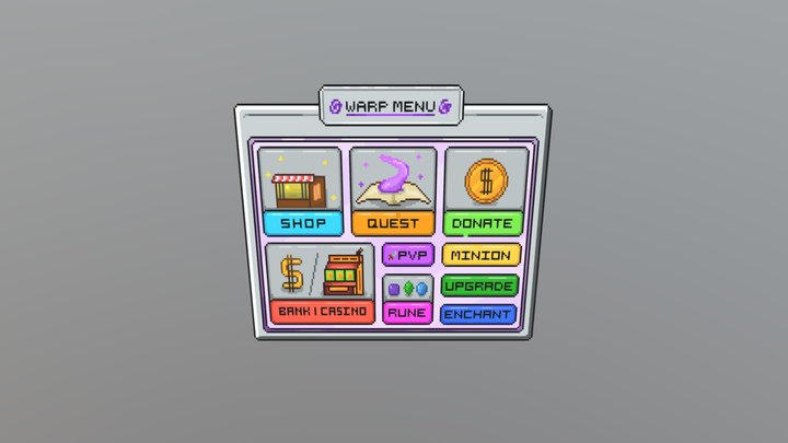 Warp GUI 3D Model