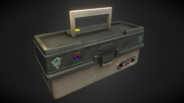 Fishing Box Pbr 3D Model