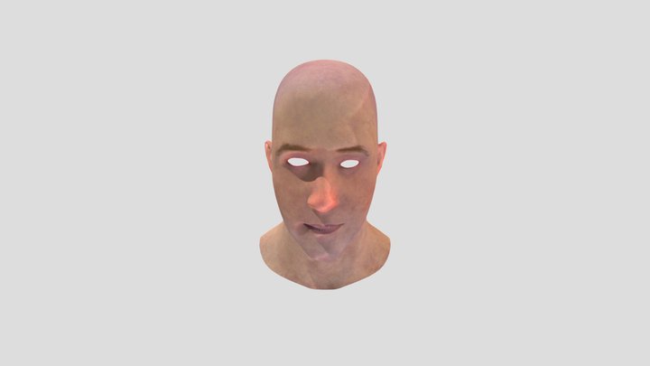 Ryan Gosling head 3D Model