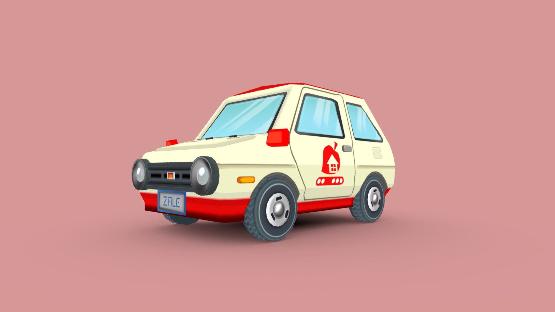 Animal Crossing Car Fanart 3D model by Zale (zalefairytale