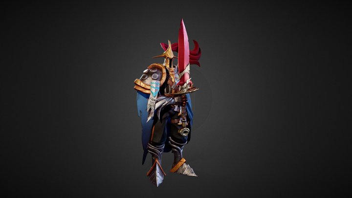 Knight Gawain - King Arthur Challenge 3D Model
