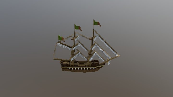 6th rate ship 3D Model
