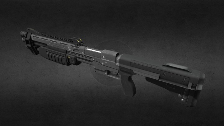 Halo CE anniversary: shotgun 3D Model